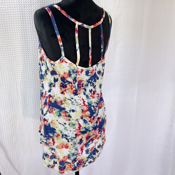 French Laundry Tie-Dye Print & Embroidery Top EUC - Picture 5 of 8